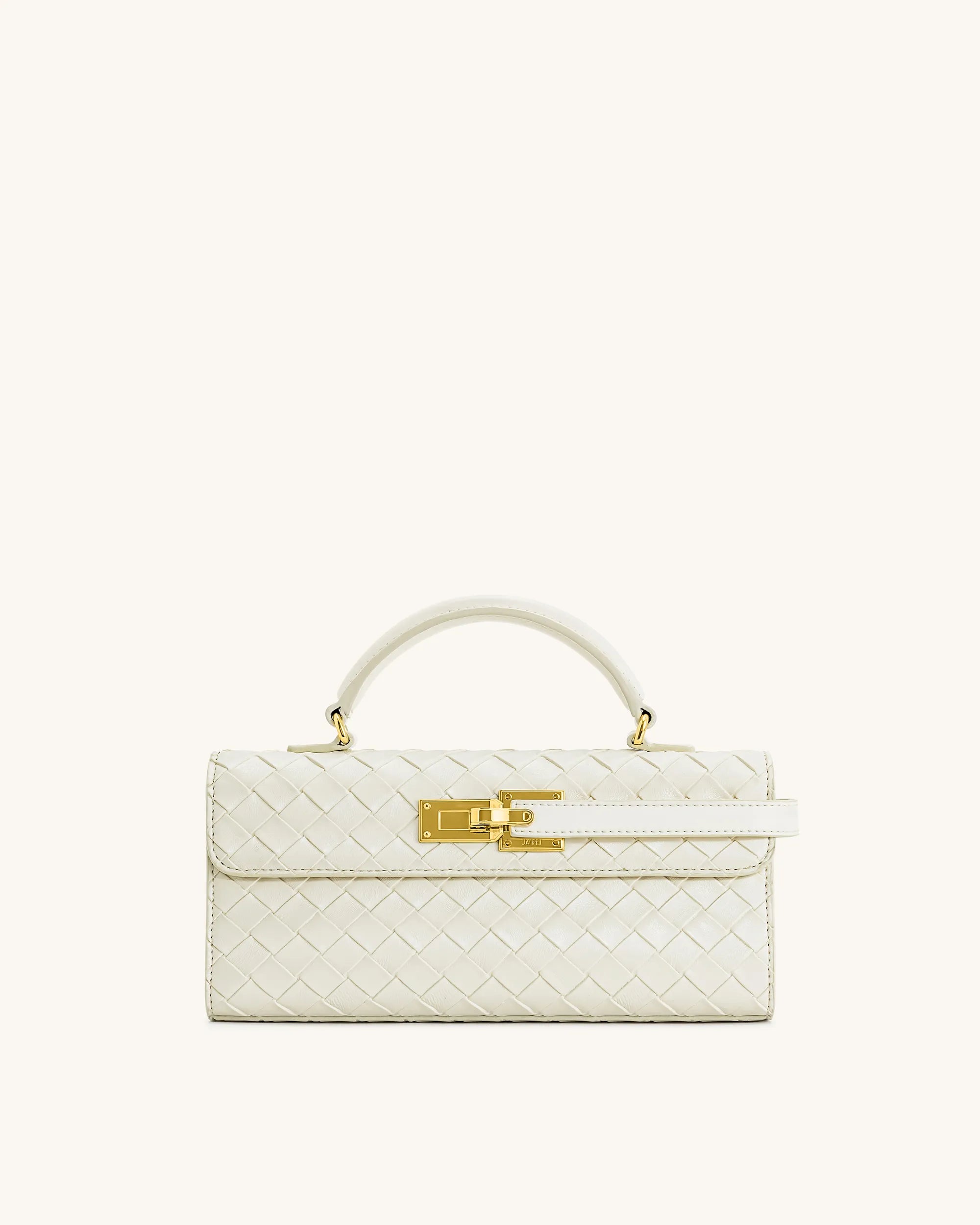 JW PEI_White_Keyla Weave Texture Top Handle Bags_2T199-2_White_01