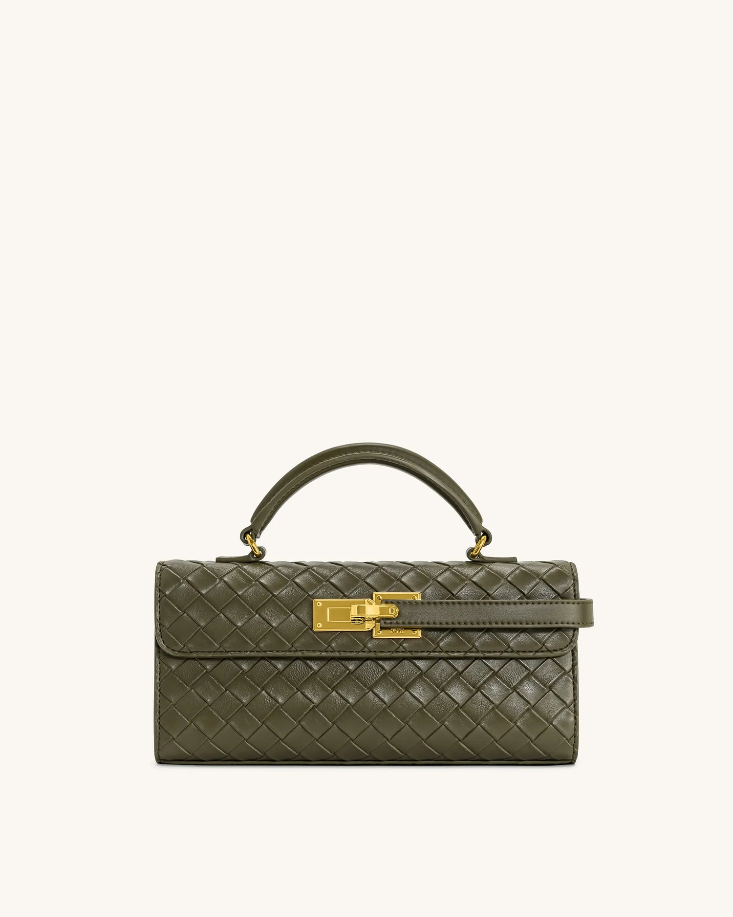 JW PEI_Olive Green_Keyla Weave Texture Top Handle Bags_2T199-7_Olive Green_01