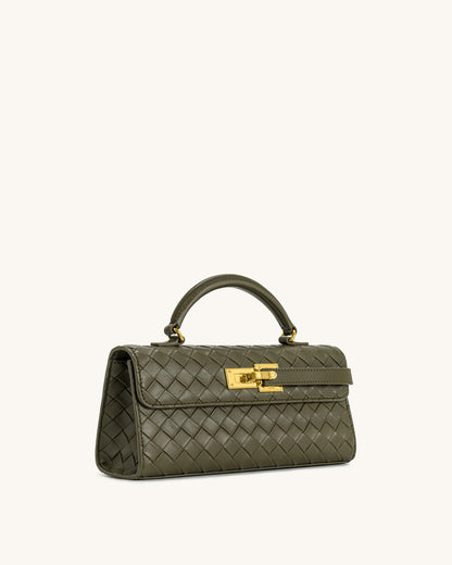 JW PEI_Olive Green_Keyla Weave Texture Top Handle Bags_2T199-7_Olive Green_03