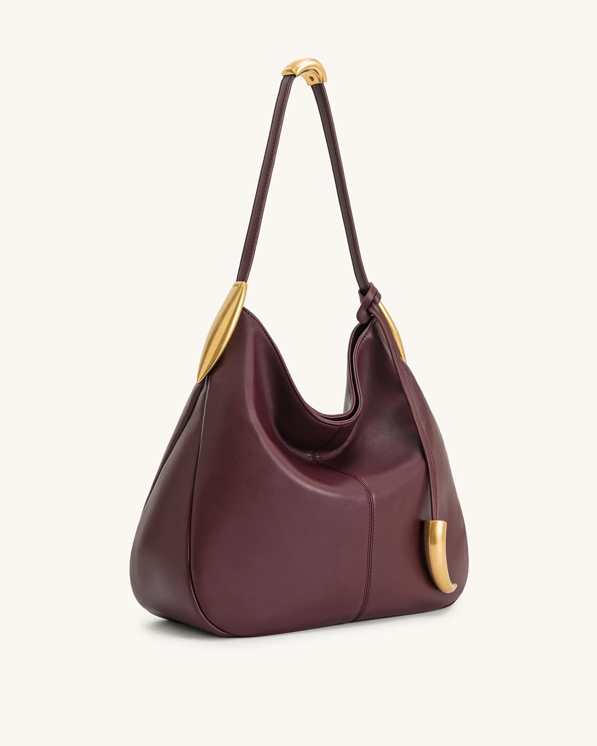 JW PEI_Burgundy_Nina Metal Charm Hobo Bag_2T231-4_Burgundy_02