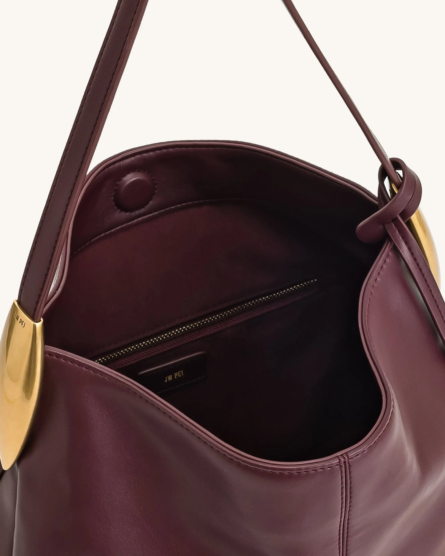 JW PEI_Burgundy_Nina Metal Charm Hobo Bag_2T231-4_Burgundy_04