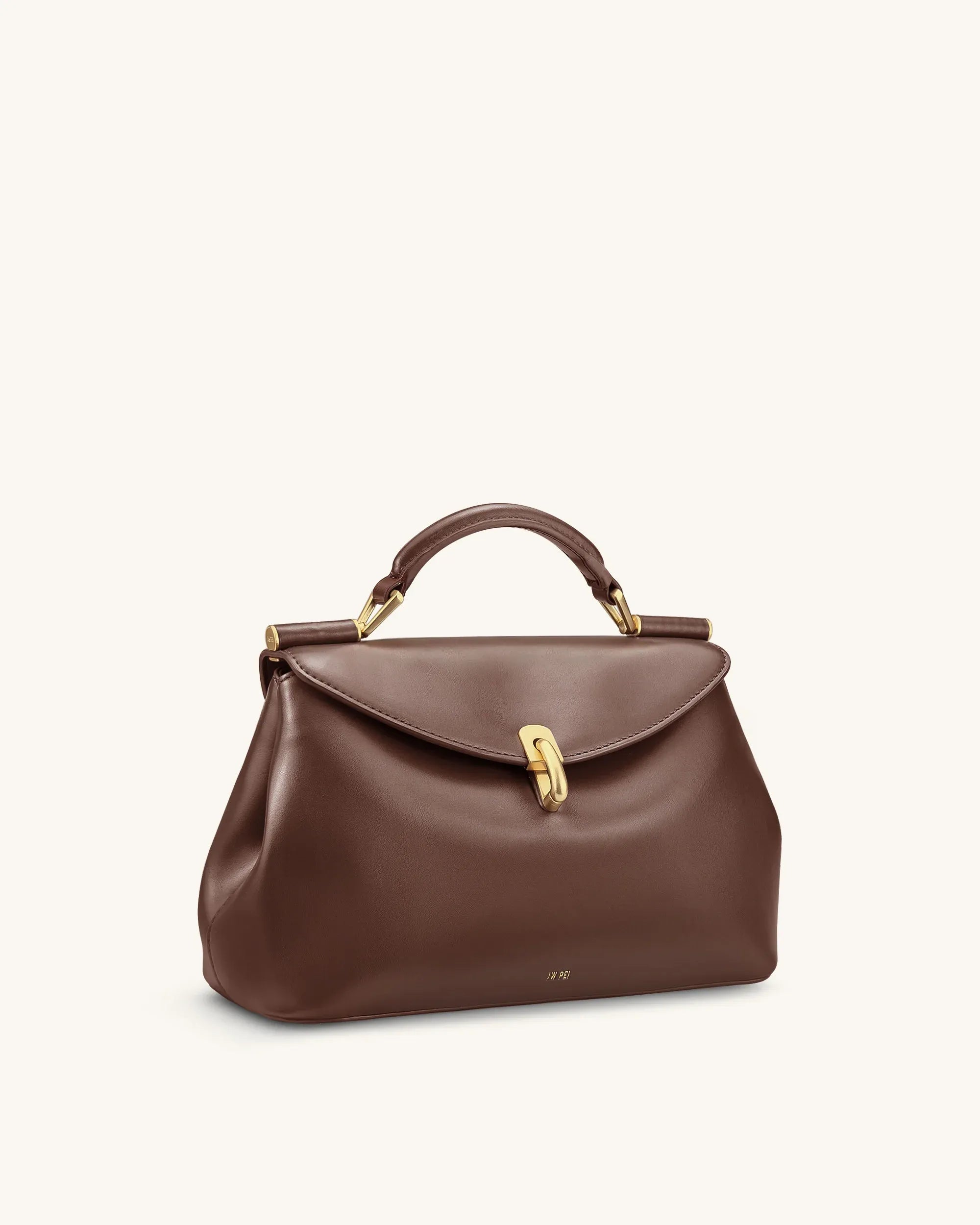 JW PEI Brown Women Audrey Flap Lock Top Handle Bag  SKU: 2T236-1_Brown Image 02