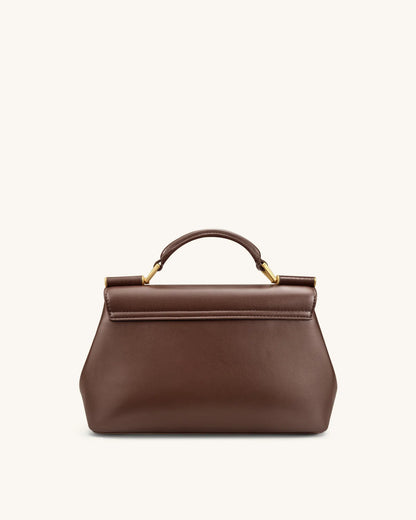 JW PEI Brown Women Audrey Flap Lock Top Handle Bag  SKU: 2T236-1_Brown Image 03
