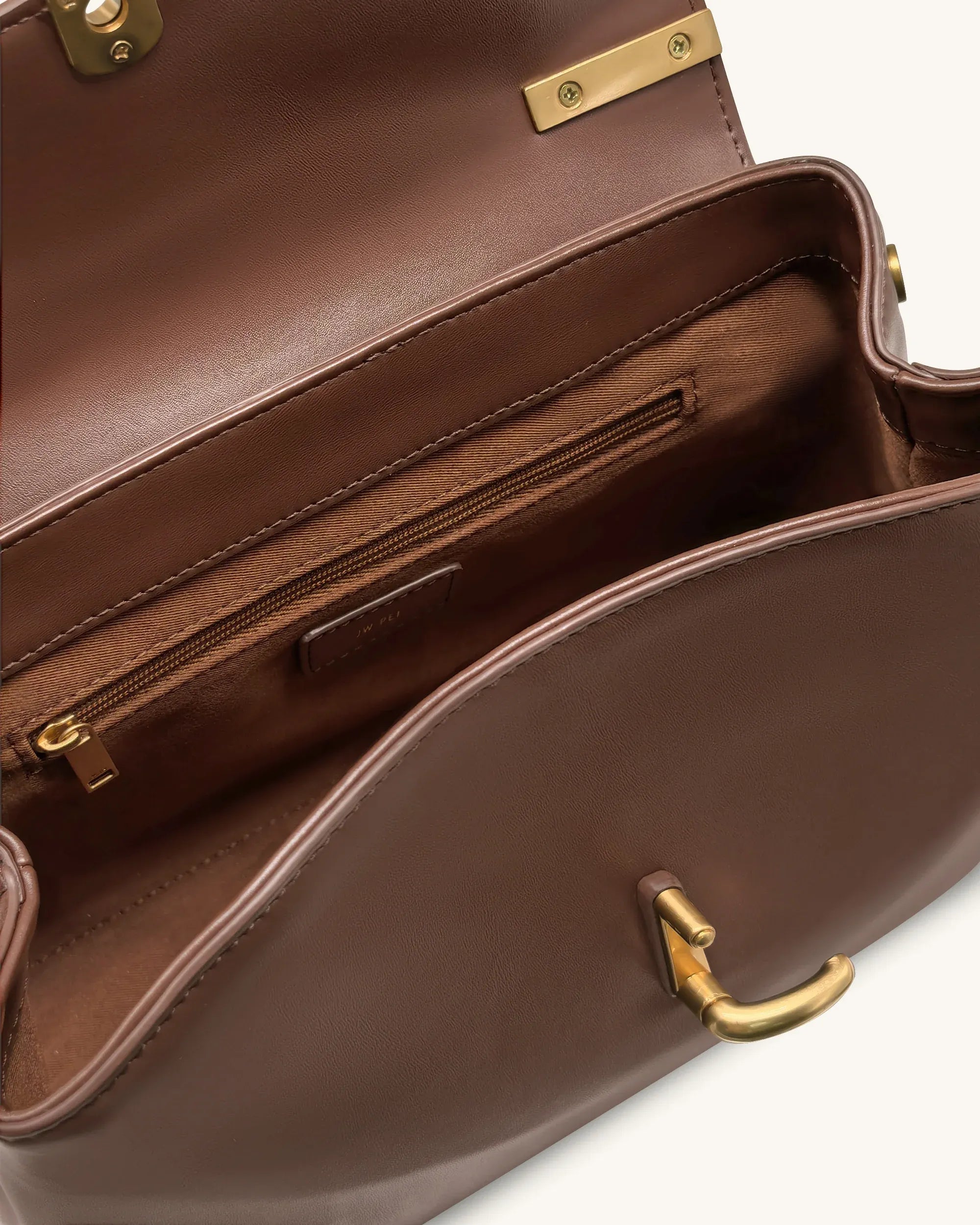 JW PEI Brown Women Audrey Flap Lock Top Handle Bag  SKU: 2T236-1_Brown Image 04
