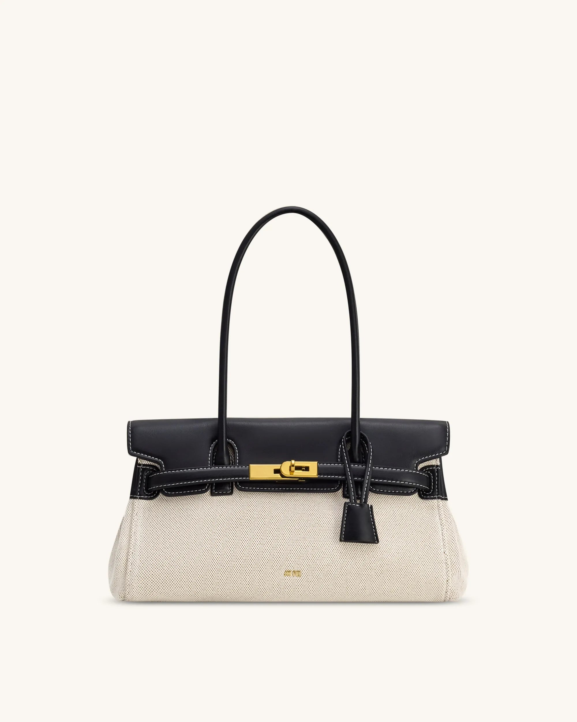 JW PEI_Black Canvas_Yara Shoulder Bag_2T267-11_Black Canvas_01