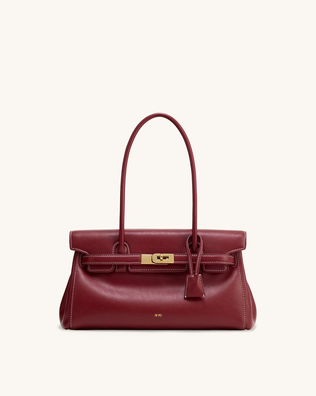 JW PEI Burgundy Women Yara Shoulder Bag - Burgundy SKU: 2T267-41_Burgundy Image 01