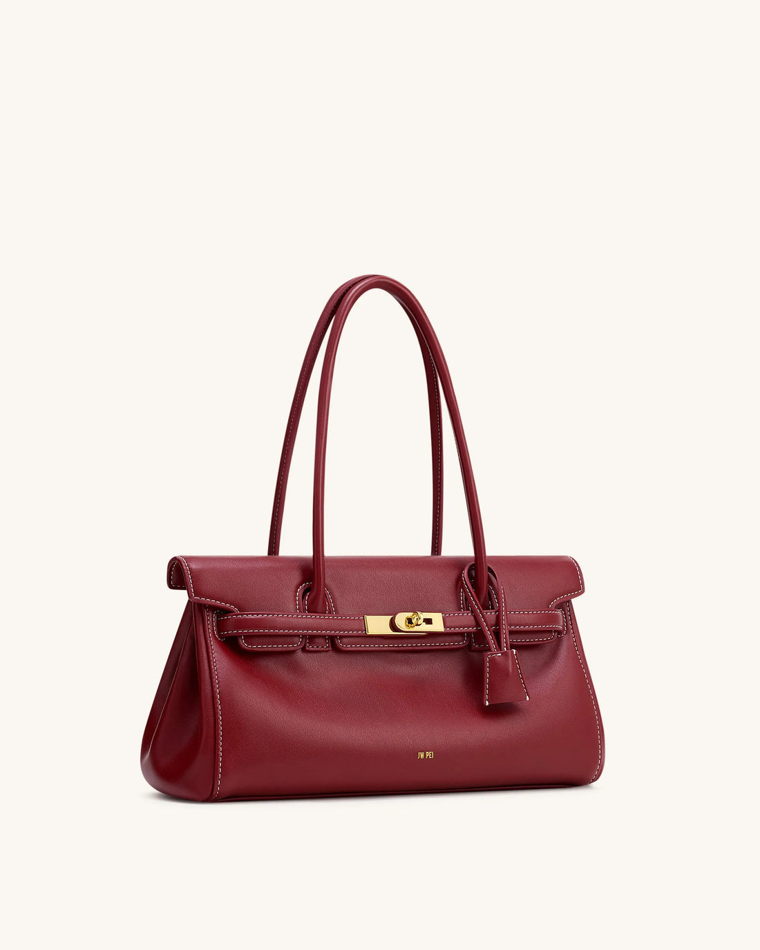 JW PEI Burgundy Women Yara Shoulder Bag - Burgundy SKU: 2T267-41_Burgundy Image 02