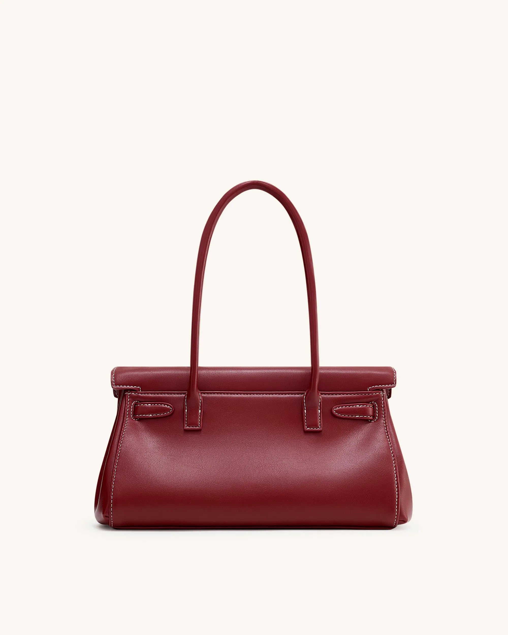 JW PEI Burgundy Women Yara Shoulder Bag - Burgundy SKU: 2T267-41_Burgundy Image 03