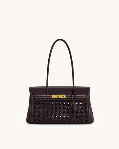 JW Pei Dark Red Women Yara Shoulder Bag SKU: 2T267-42_Dark Red Image 01