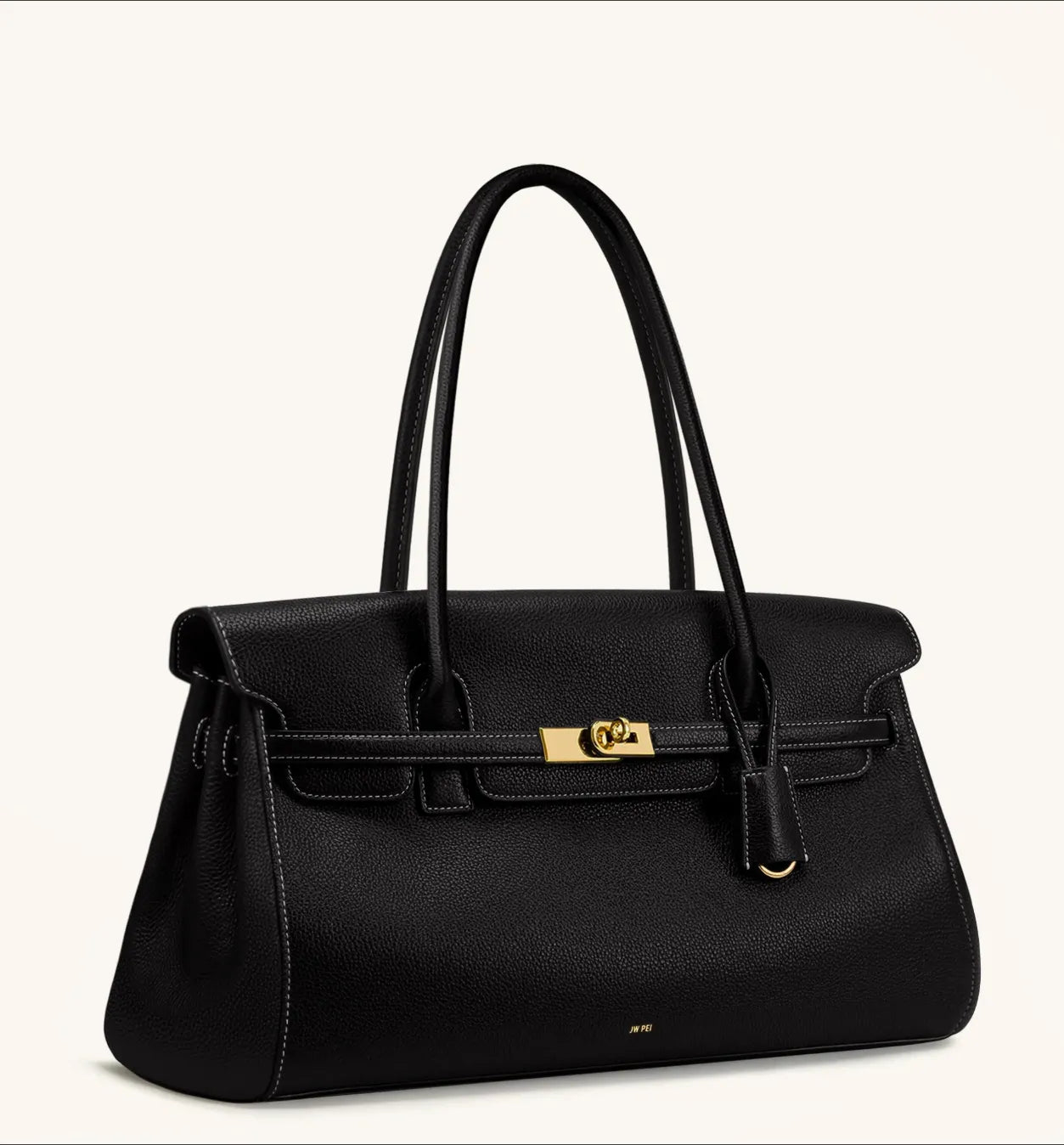 JW PEI Black Women Yara Large Shoulder Bag  SKU: 2T267X001-1_Black Image 02