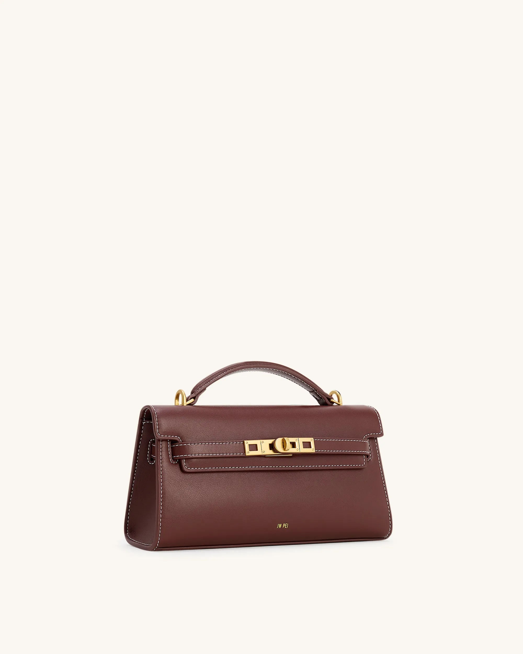 JW PEI Reddish Brown Women Noor Top Handle Bag - Reddish Brown SKU: 2T273-32_Reddish Brown Image 02