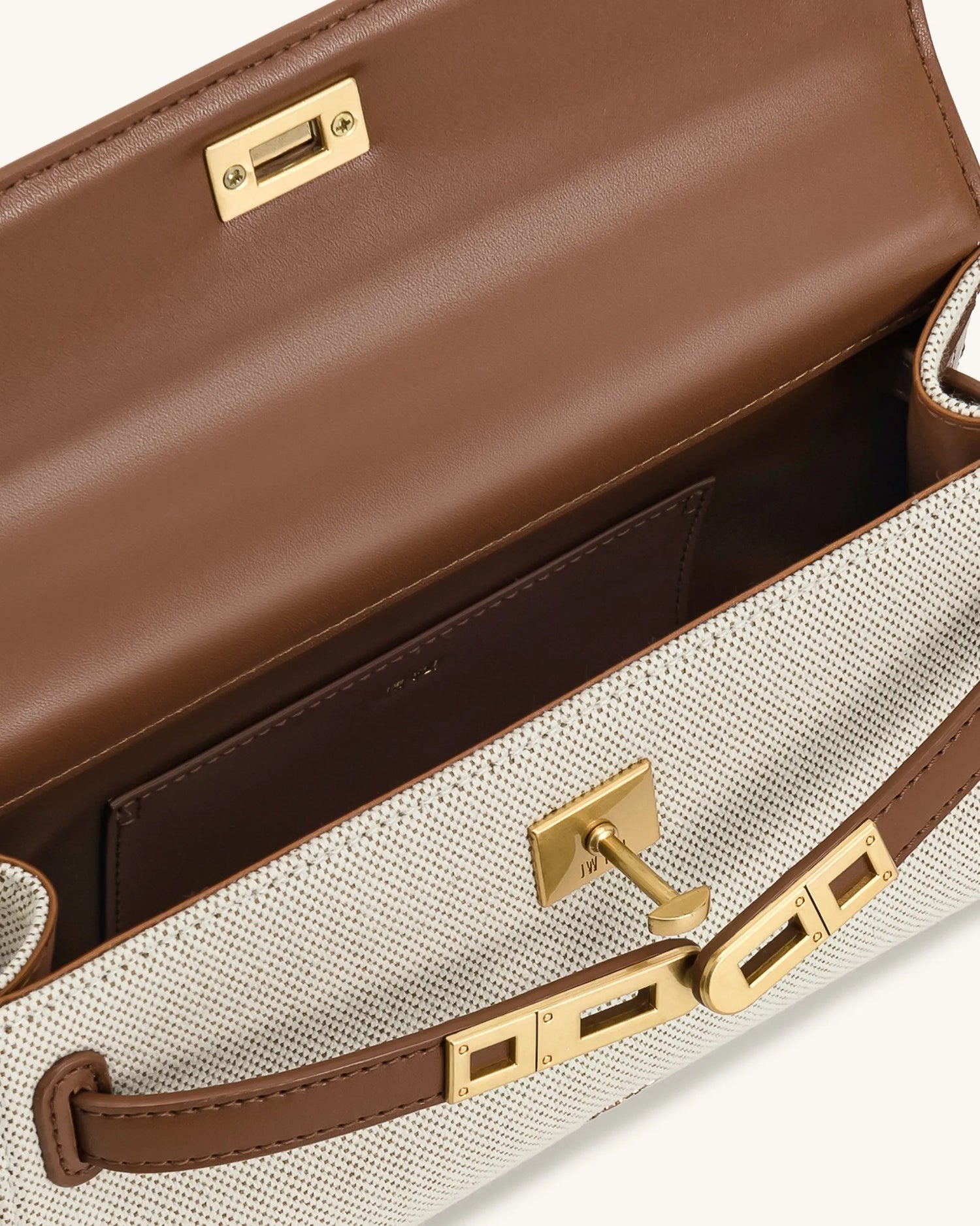 JW PEI Brown Canvas Women Noor Top Handle Bag - Brown Canvas SKU: 2T273-3_Brown Canvas Image 04