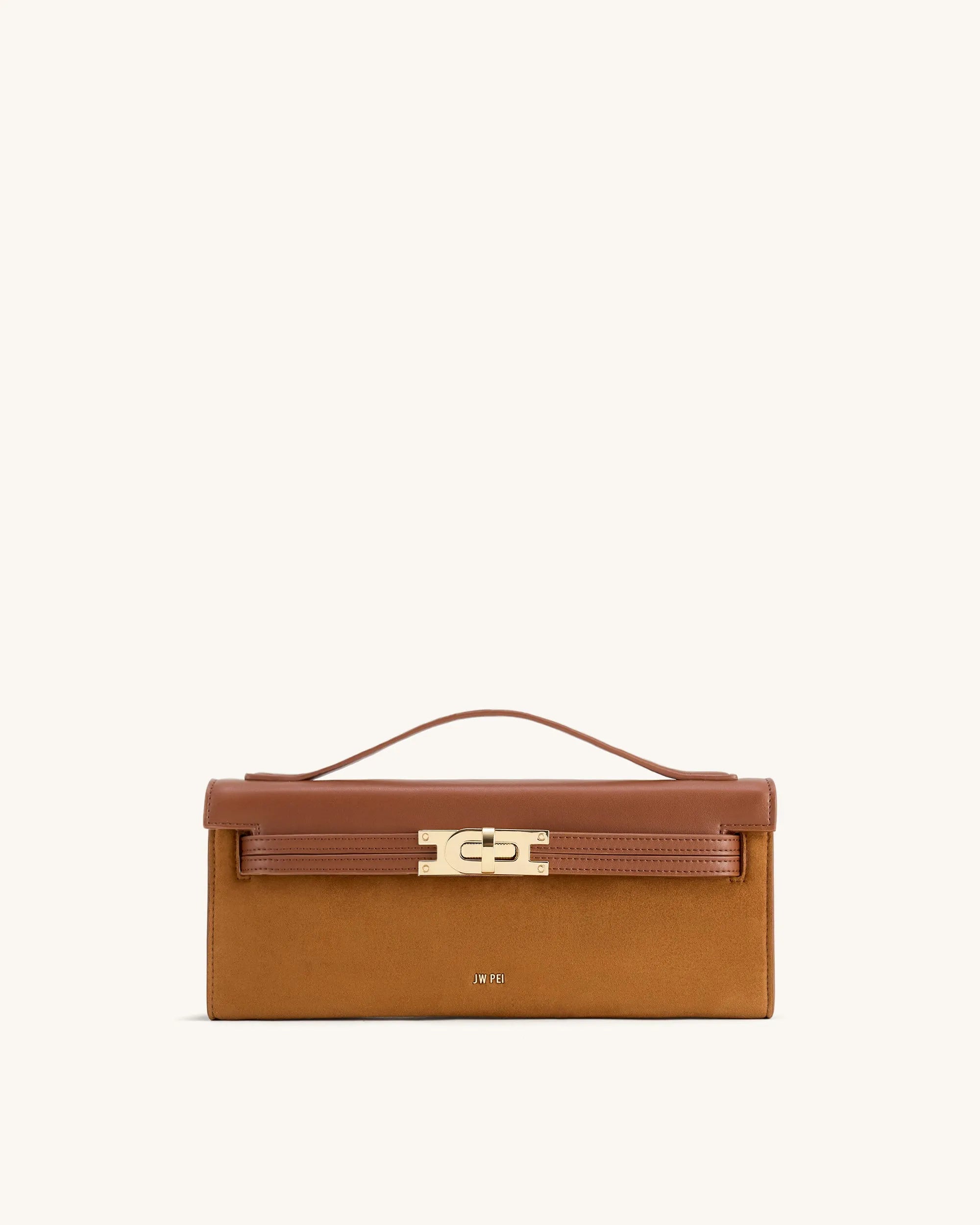 JW PEI_Brown_Bria Faux Suede Structured Top Handle Bag_2T276-32_Brown_01