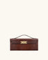 JW PEI Brown Croc Women Bria Structured Top Handle Bag  SKU: 2T276-34_Brown Croc Image 01