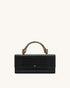 JW PEI Black Croc Women Maya Leopard-shaped Hardware Handle Top Handle Bag  SKU: 2T319-1_Black Croc Image 01