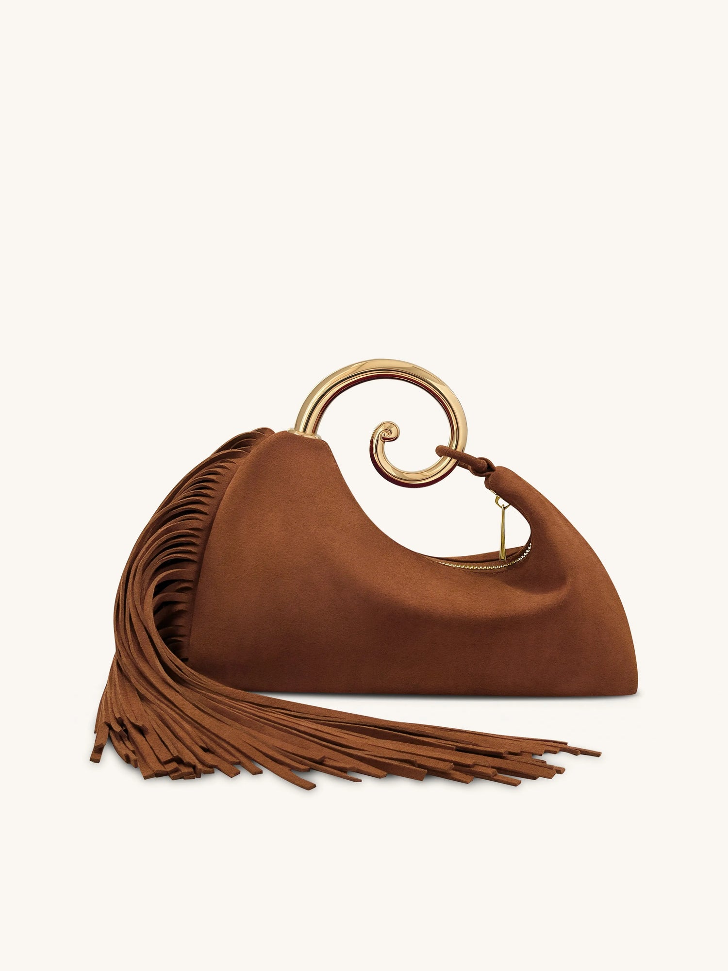 JW PEI Mocha Brown Women Nell Fringe Hardware Top Handle Bag - Mocha Brown - Mocha Brown SKU: 2T320-3_Mocha Brown Image 04