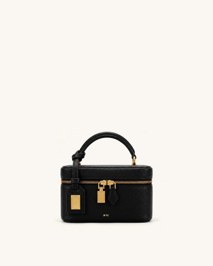 JW Pei Ink Black Women Cleo Box Shape Top Handle Bag SKU: 2T321-13_Ink Black Image 01