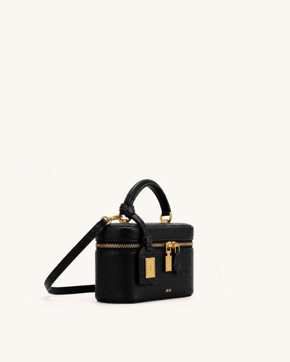 JW Pei Ink Black Women Cleo Box Shape Top Handle Bag SKU: 2T321-13_Ink Black Image 02