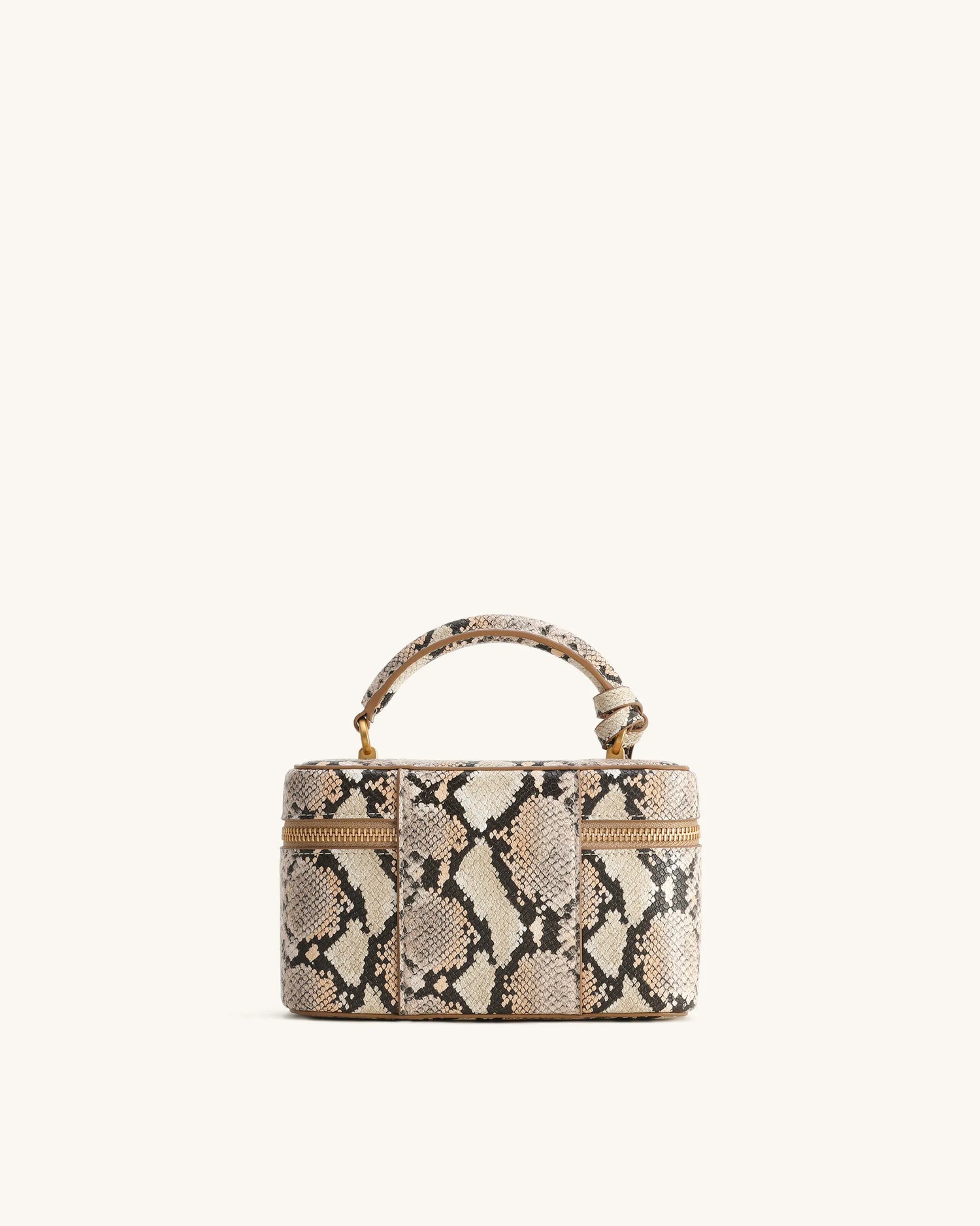 JW PEI Beige Women Cleo Snake-Embossed Box Shape Top Handle Bag  SKU: 2T321-33_Beige Image 04