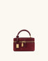JW PEI Deep Red Women Cleo Artificial Crystal Box Shape Top Handle Bag  SKU: 2T321-40_Deep Red Image 01