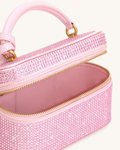 JW PEI Pink  Cleo Artificial Crystal Box Shape Top Handle Bag  SKU: 2T321-4_Pink Image 04