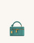JW PEI Green Croc Women Cleo Box Shape Top Handle Bag - Green Croc SKU: 2T321-7_Green Croc Image 01