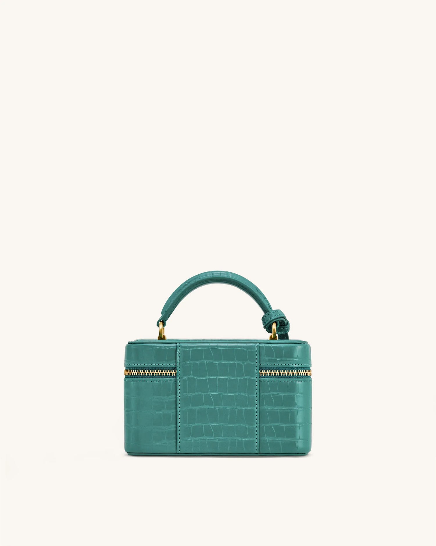 JW PEI Green Croc Women Cleo Box Shape Top Handle Bag - Green Croc SKU: 2T321-7_Green Croc Image 03