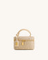 JW PEI Champagne Women Cleo Artificial Crystal Box Shape Top Handle Bag  SKU: 2T321-8_Champagne Image 01