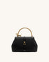 JW Pei Black Women Bruna Dachshund Metal Handle Top Handle Bag SKU: 2T359-1_Black Image 01