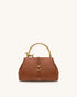 JW Pei Brown Women Bruna Dachshund Metal Handle Top Handle Bag SKU: 2T359-3_Brown Image 01