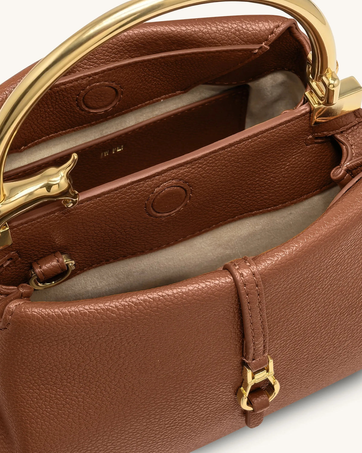 JW Pei Brown Women Bruna Dachshund Metal Handle Top Handle Bag SKU: 2T359-3_Brown Image 04