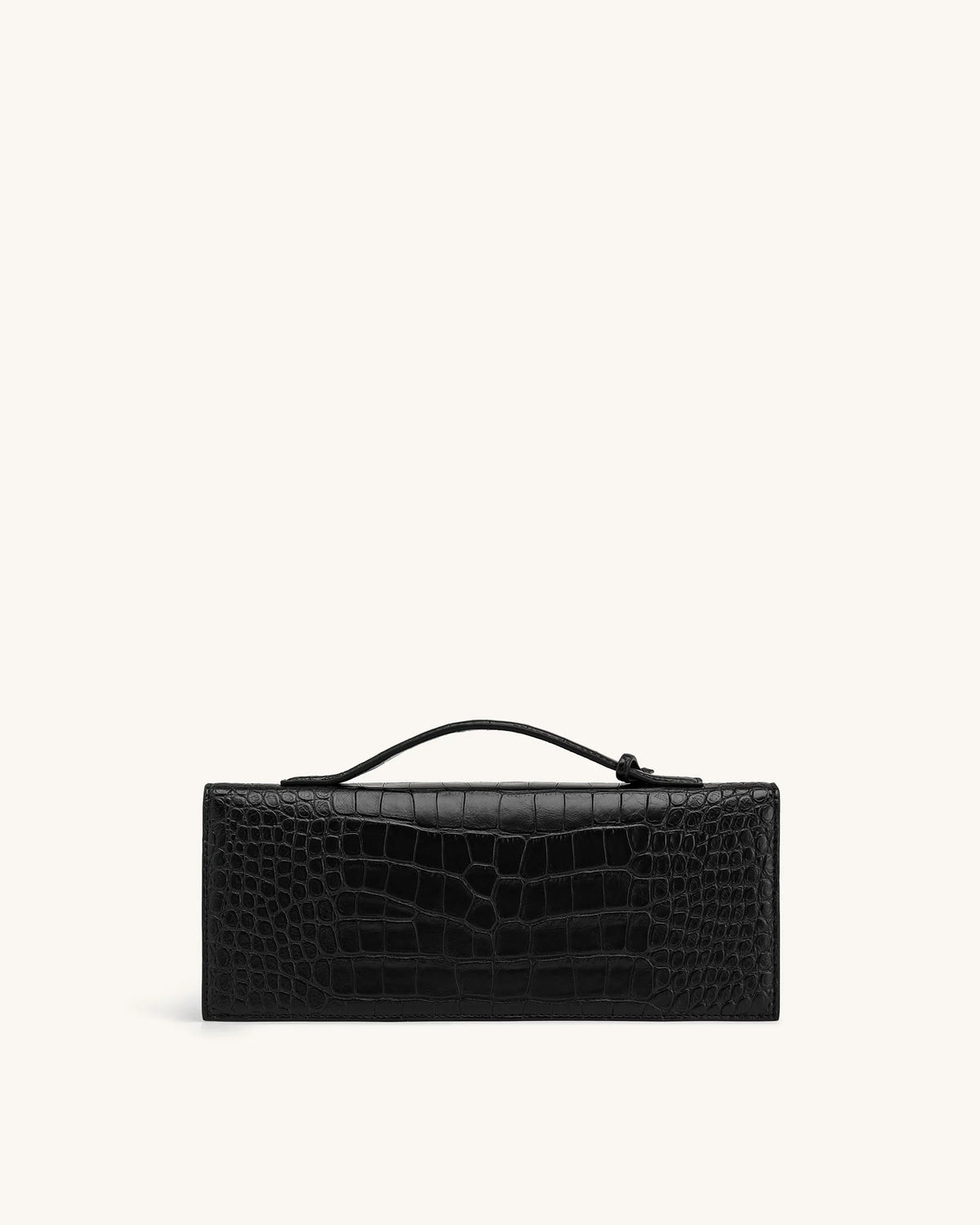 JW Pei Black Croc Women Celeste Envelope Top Handle Bag SKU: 2T398-11_Black Croc Image 03