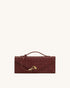 JW Pei Burgundy Women Celeste Woven Textured Envelope Top Handle Bag SKU: 2T398-41_Burgundy Image 01