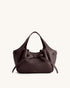 JW PEI Dark Brown Women Mabel Soft Bow Tote Bag  SKU: 2T404-30_Dark Brown Image 01