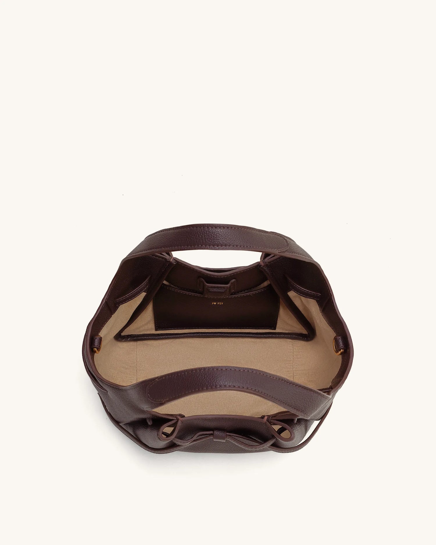 JW PEI Dark Brown Women Mabel Soft Bow Tote Bag  SKU: 2T404-30_Dark Brown Image 03