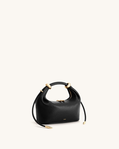 JW Pei Black Women Ellie Metal Ring Embellished Top Handle Bag SKU: 2T406-1_Black Image 04