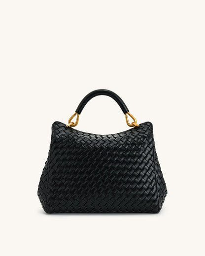 JW PEI_Black_Lucia Classic Top Handle Woven Bags_2T68-11_Black_02