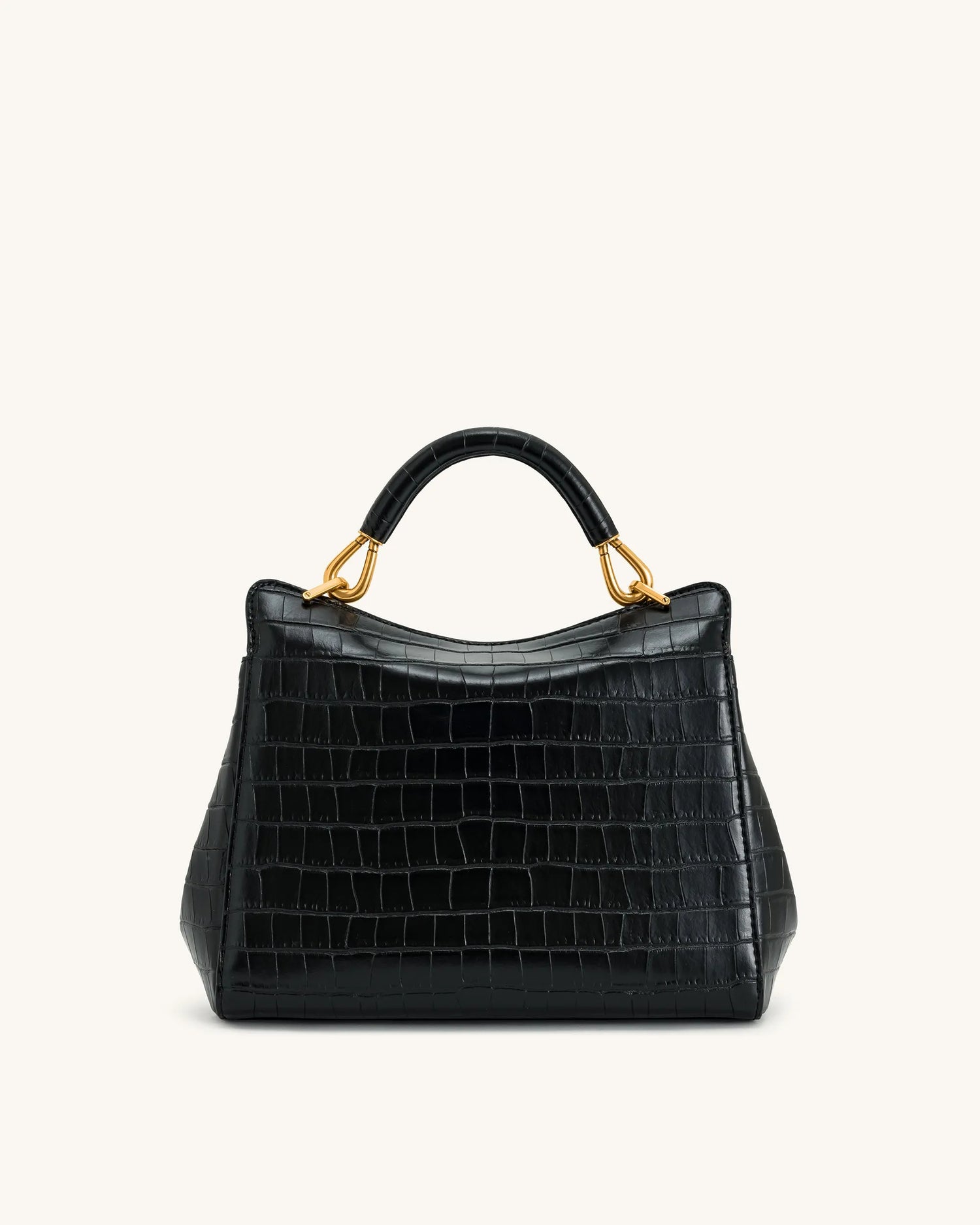 JW PEI_Black Croc_Lucia Classic Top Handbag_2T68-13_Black Croc_03