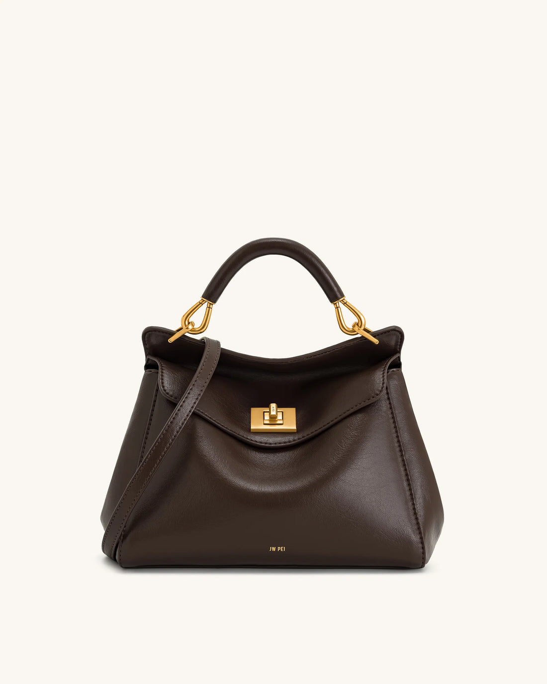 JW PEI_Dark Brown_Lucia Classic Top HandBags_2T68-31_Dark Brown_01