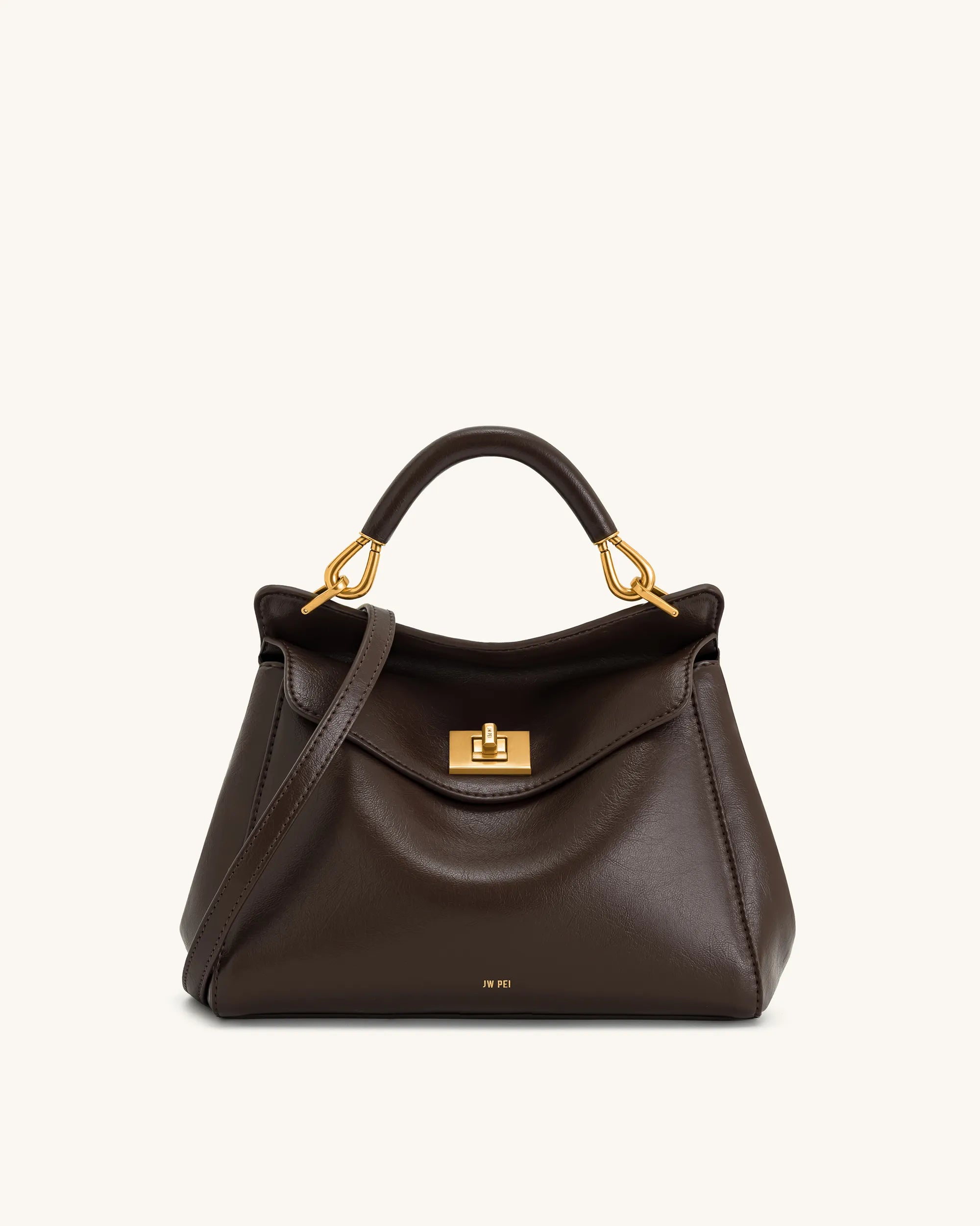 JW PEI_Dark Brown_Lucia Classic Top HandBags_2T68-31_Dark Brown_01