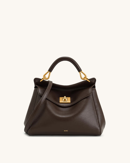 JW PEI_Dark Brown_Lucia Classic Top HandBags_2T68-31_Dark Brown_01