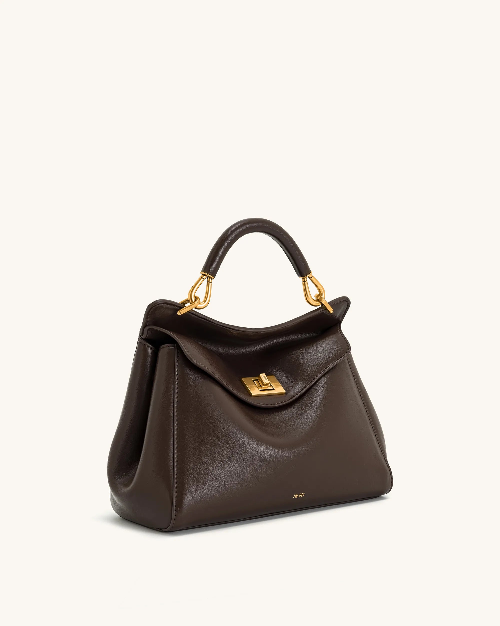 JW PEI_Dark Brown_Lucia Classic Top HandBags_2T68-31_Dark Brown_03
