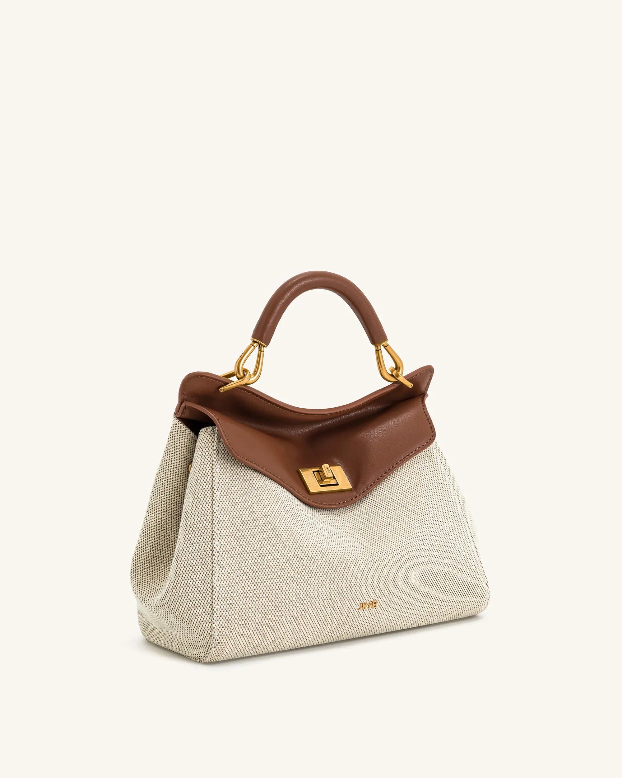 JW PEI_Brown Canvas_Lucia Classic Top HandBags_2T68-32_Brown Canvas_03