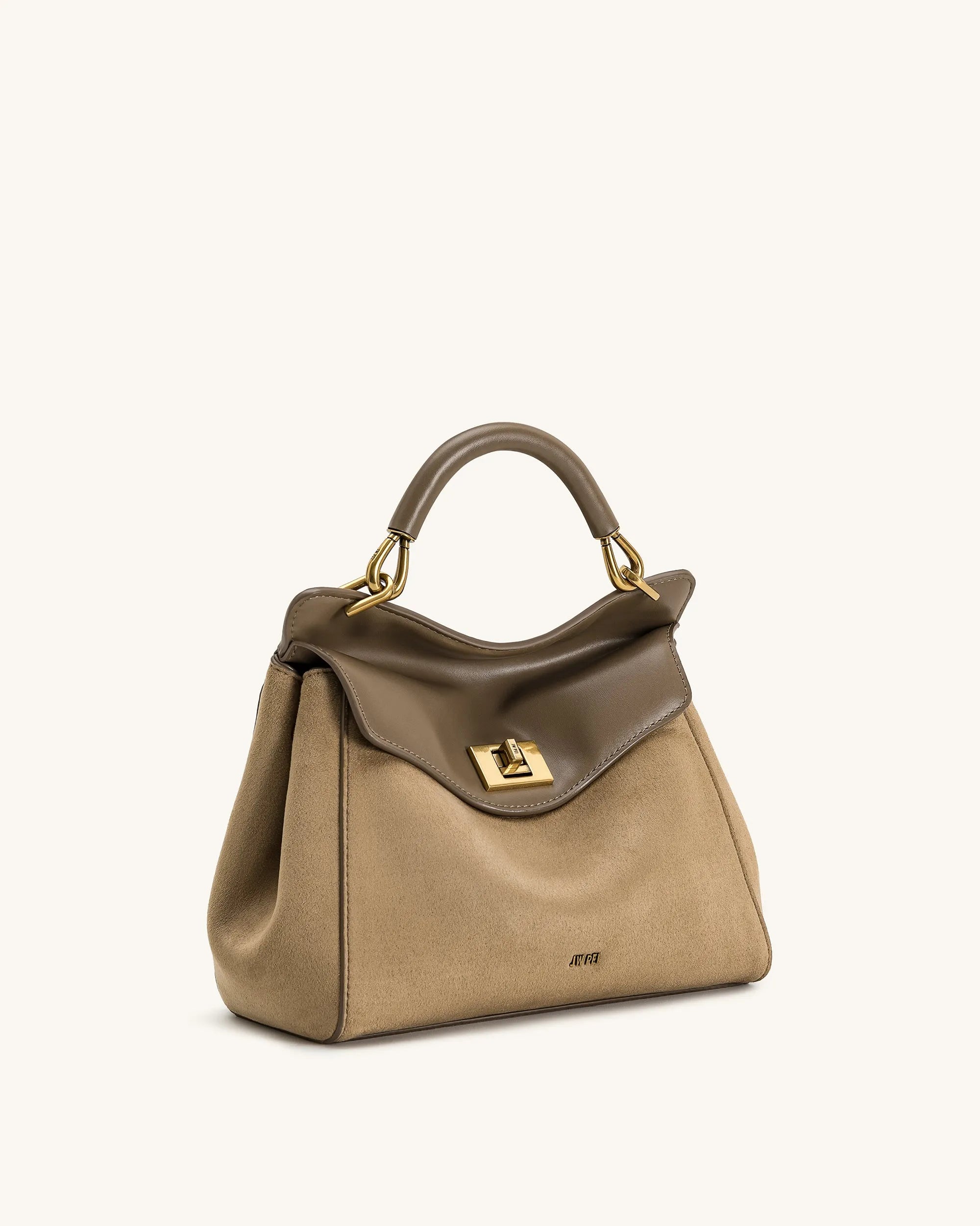 JW PEI_Taupe_Lucia Classic Faux Suede Top Handle Bag_2T68-38_Taupe_02
