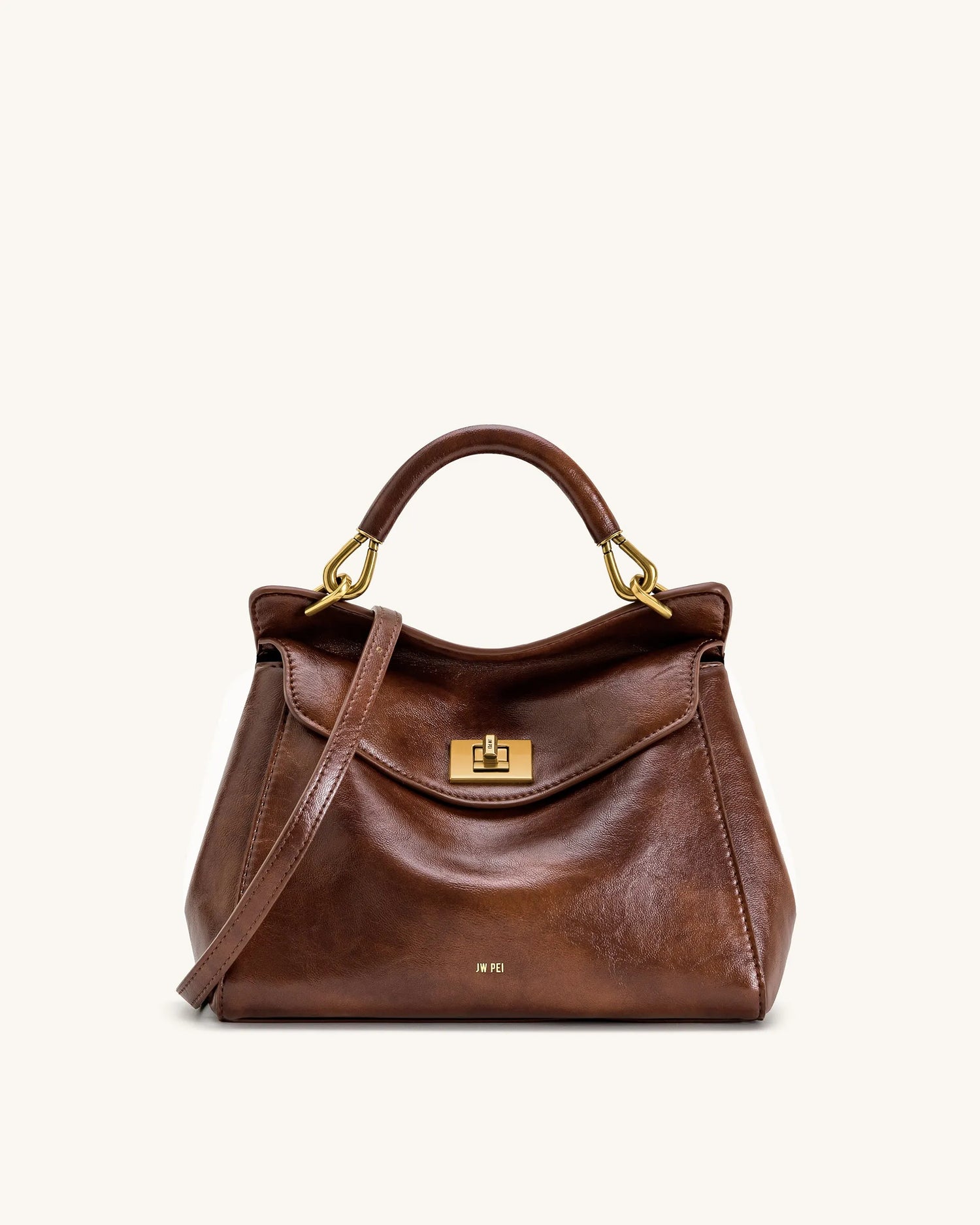 JW PEI_Coffee Brown_Lucia Classic Top Handle Bag_2T68-392_Coffee Brown_01