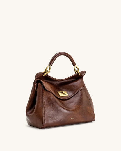 JW PEI_Coffee Brown_Lucia Classic Top Handle Bag_2T68-392_Coffee Brown_02