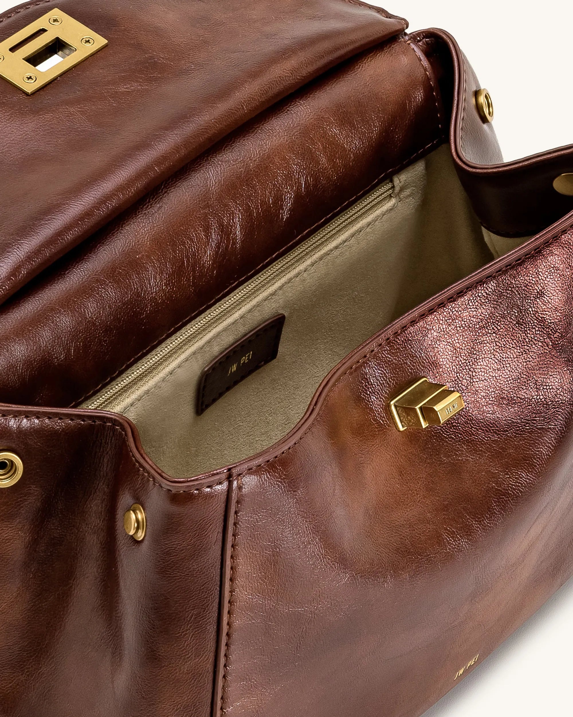JW PEI_Coffee Brown_Lucia Classic Top Handle Bag_2T68-392_Coffee Brown_04