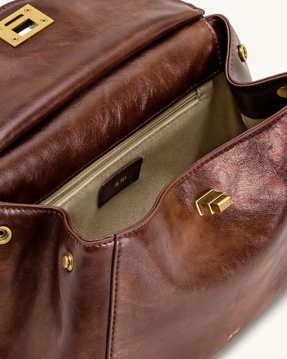 JW PEI_Coffee Brown_Lucia Classic Top Handle Bag_2T68-392_Coffee Brown_04