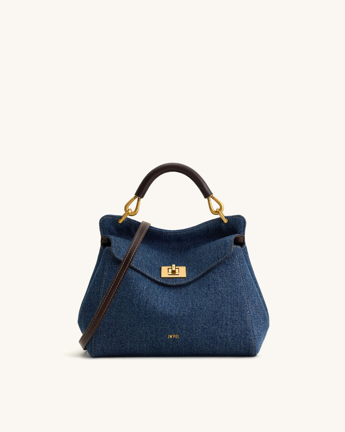 JW Pei Blue Denim Women Lucia Classic Handbag SKU: 2T68-50_Blue Denim Image 01