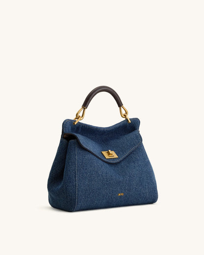 JW Pei Blue Denim Women Lucia Classic Handbag SKU: 2T68-50_Blue Denim Image 02